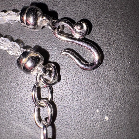 Swarovski Silver Crystal Drop Necklace - Picture 5 of 5